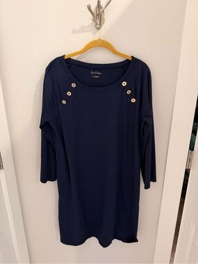 Lilly Pulitzer Navy Crewneck Tunic
